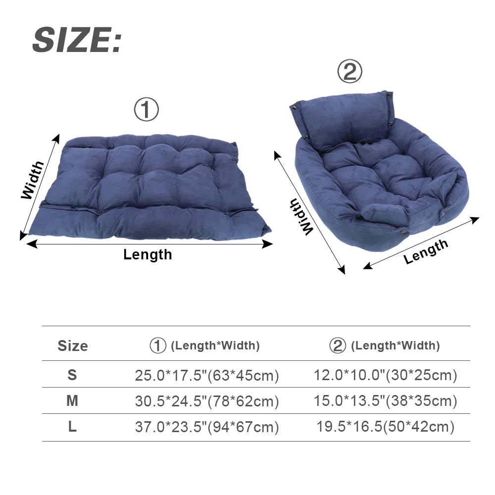 Mystery Paw 3-in-1 Cozy Bed for Cats & Dogs: Ultimate Comfort