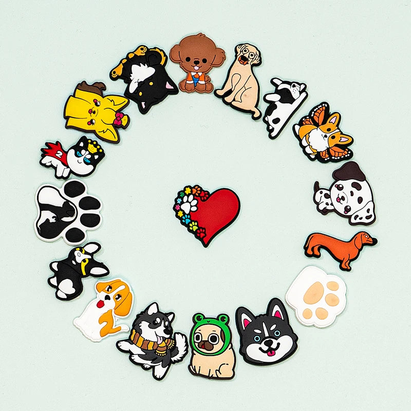 Charming Dog Shoe Charms for Labrador, Shepherd, and More!