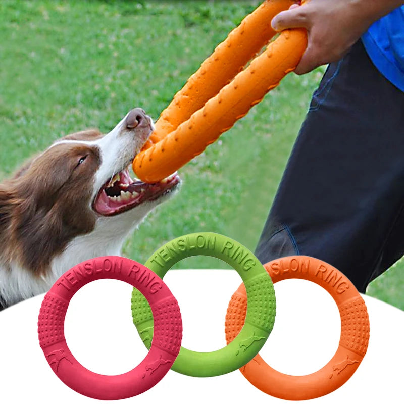 Mystery Paw Indestructible Dog Flying Disc - Ultimate Fetch Fun!