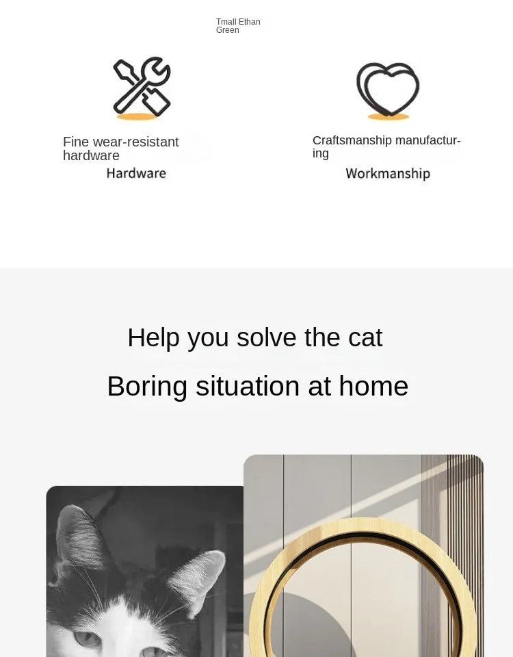 Eco-Friendly Cat Running Wheel - The Ultimate Exercise Equipment for Happy Cats