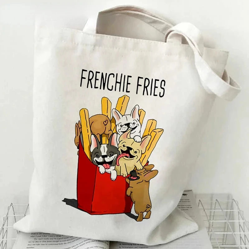 French Bulldog Fashion Canvas Tote - Cute & Versatile