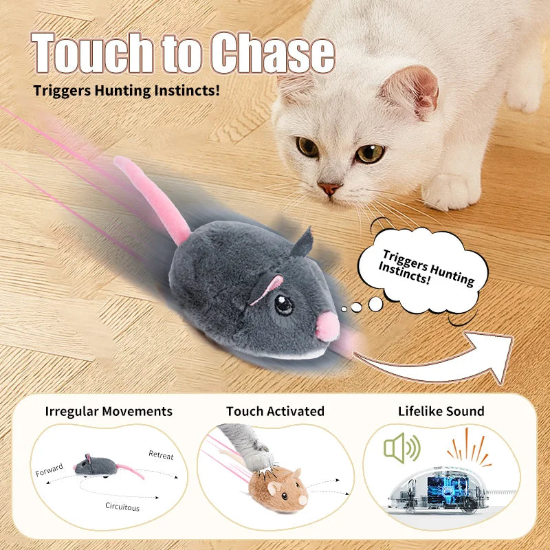 Mystery Paw Electric Interactive Mouse Cat Toy