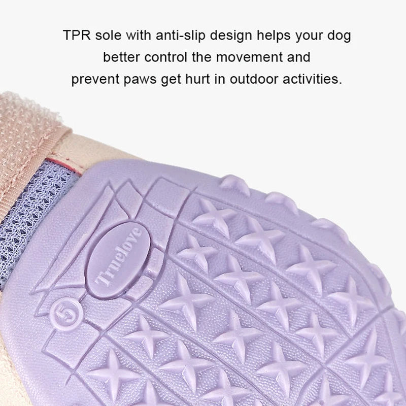 Truelove Breathable Dog Boots - Soft & Protective Outdoor Shoes