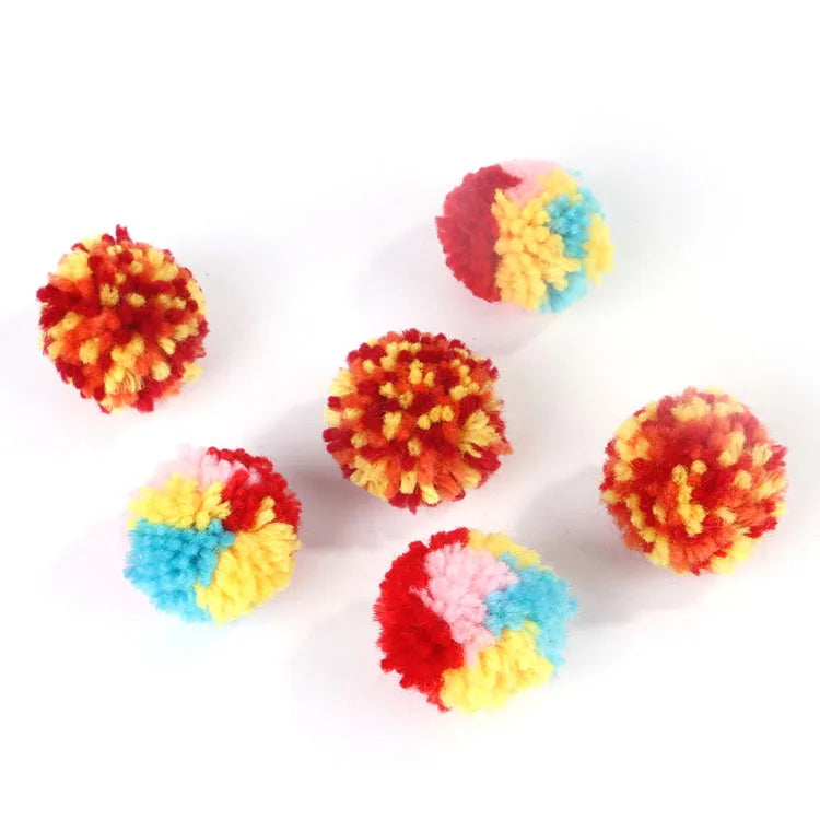 Mystery Paw Interactive Woolen Cat Plush Balls - Fun Indoor Play for Kittens