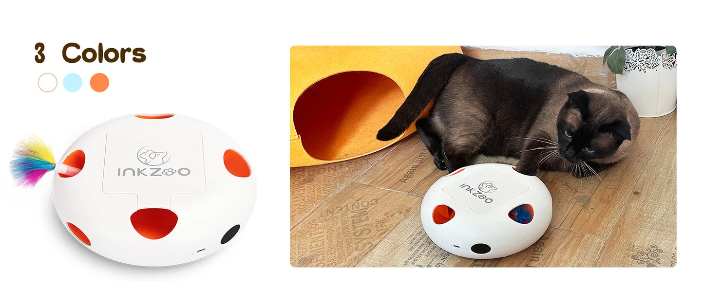 Mystery Paw Electric Interactive Feather Cat Toy - Endless Fun for Indoor Cats
