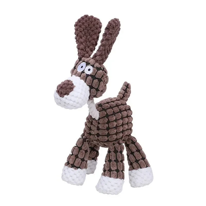 Mystery Paw Animal Squeaky Plush Toys for Dogs - Interactive & Durable Fun