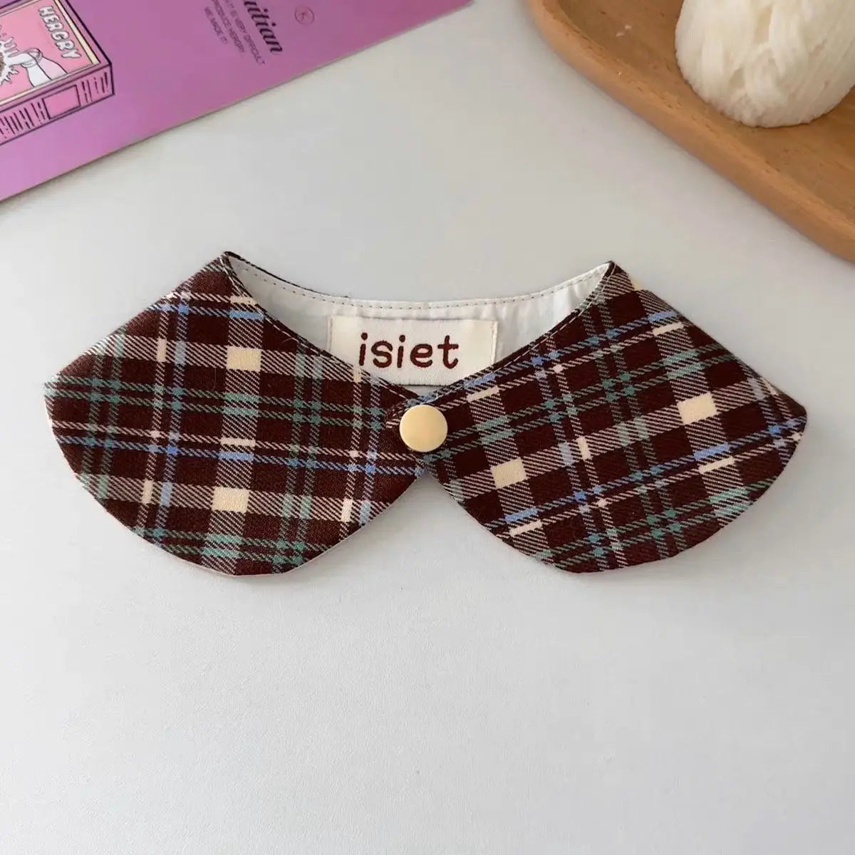 Retro Plaid Shawl Bib for Small Dogs & Cats
