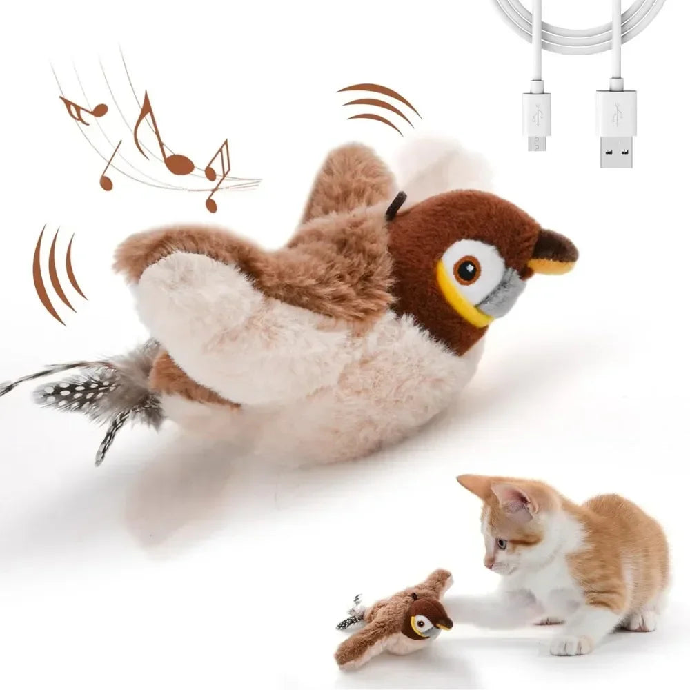 Mystery Paw Bird Chirping Toy for Cats & Dogs - Interactive Fun with Catnip