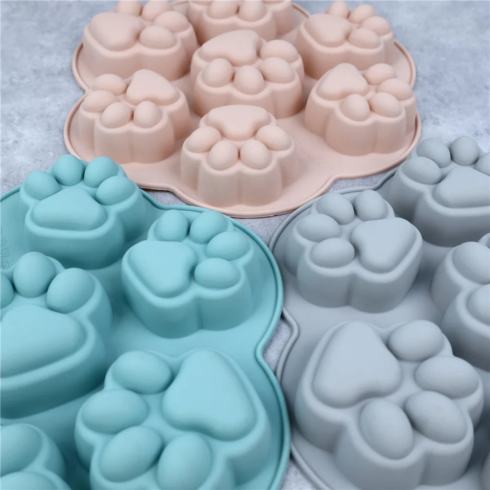 Mystery Paw Paw Print Silicone Mold for Pet Treats