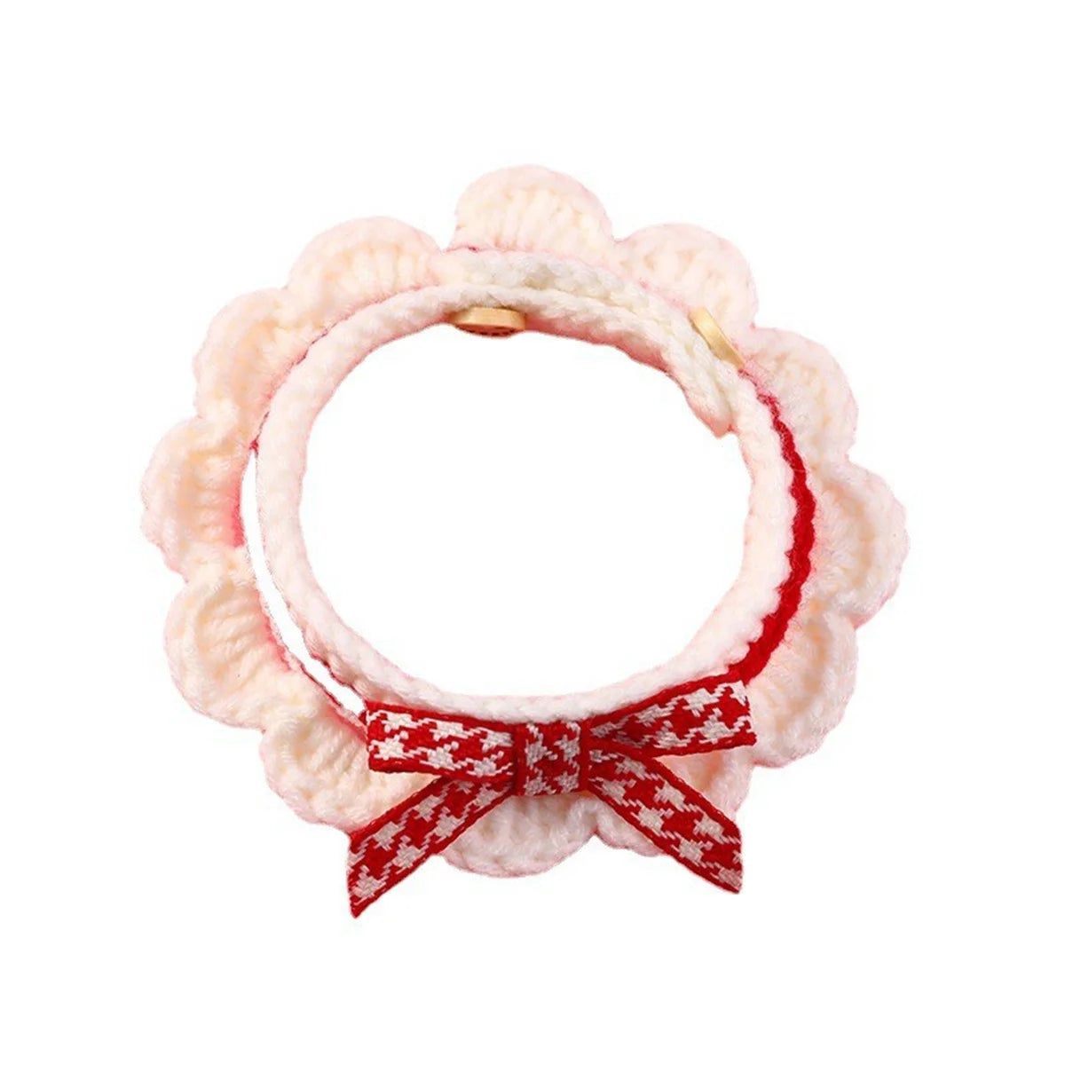 Hand-knitted Bow-knot Cat & Kitten Collar - Mystery Paw