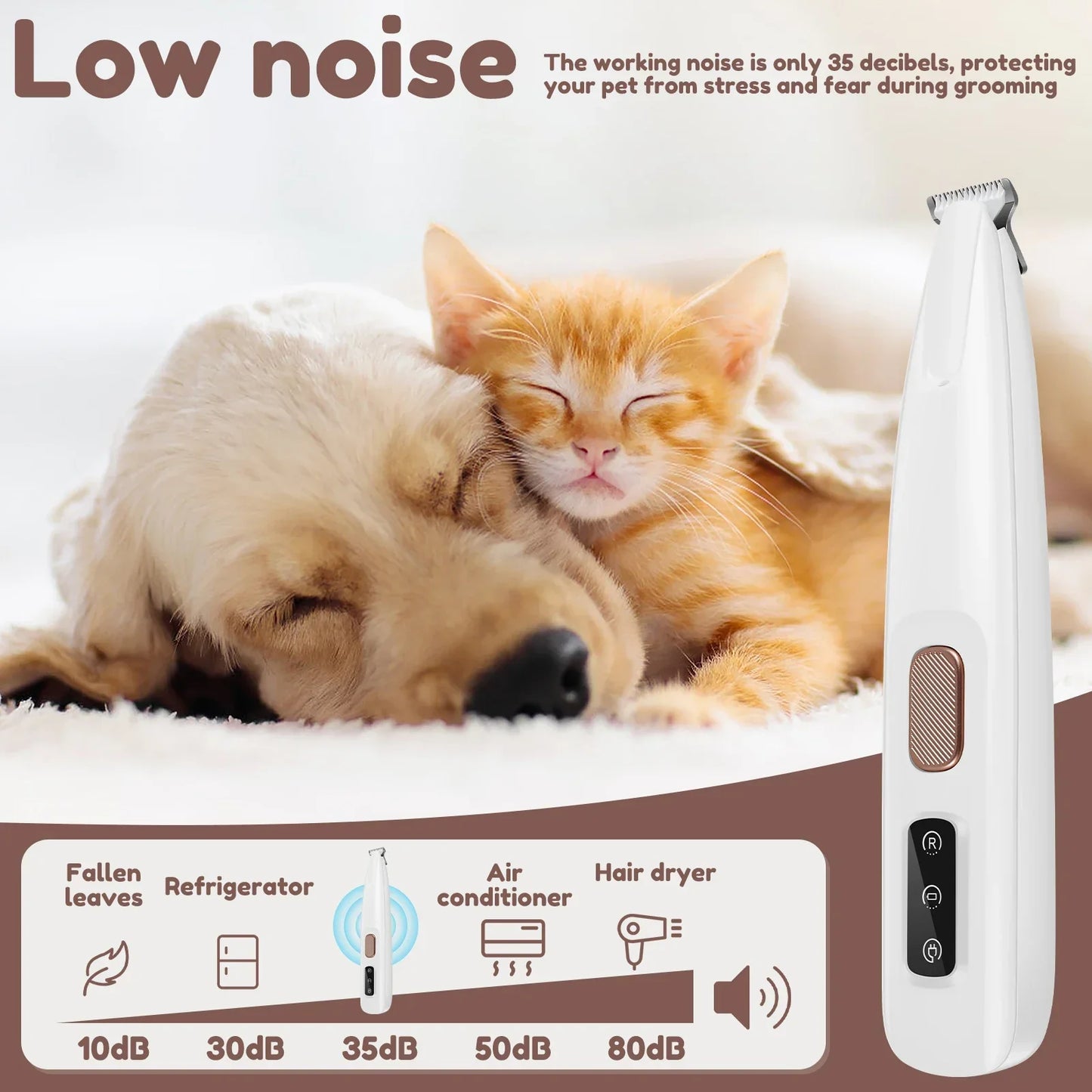 Mystery Paw LED Dog Paw Trimmer - Waterproof & Rechargeable Grooming Clippers