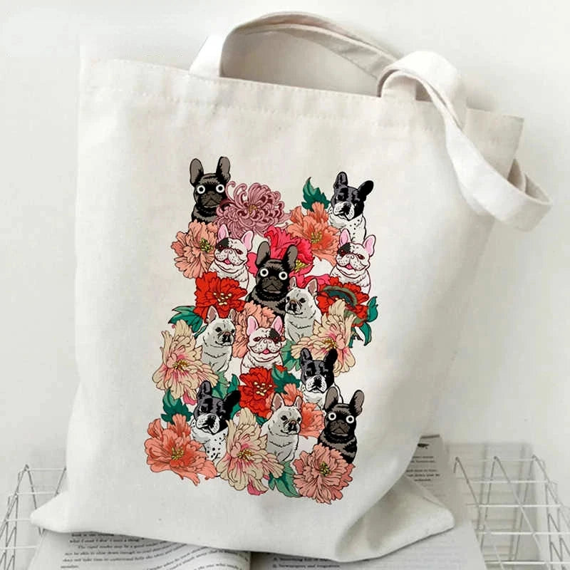French Bulldog Fashion Canvas Tote - Cute & Versatile