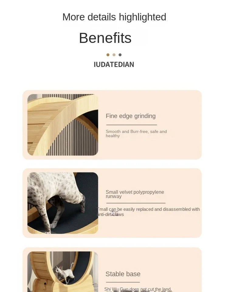 Eco-Friendly Cat Running Wheel - The Ultimate Exercise Equipment for Happy Cats