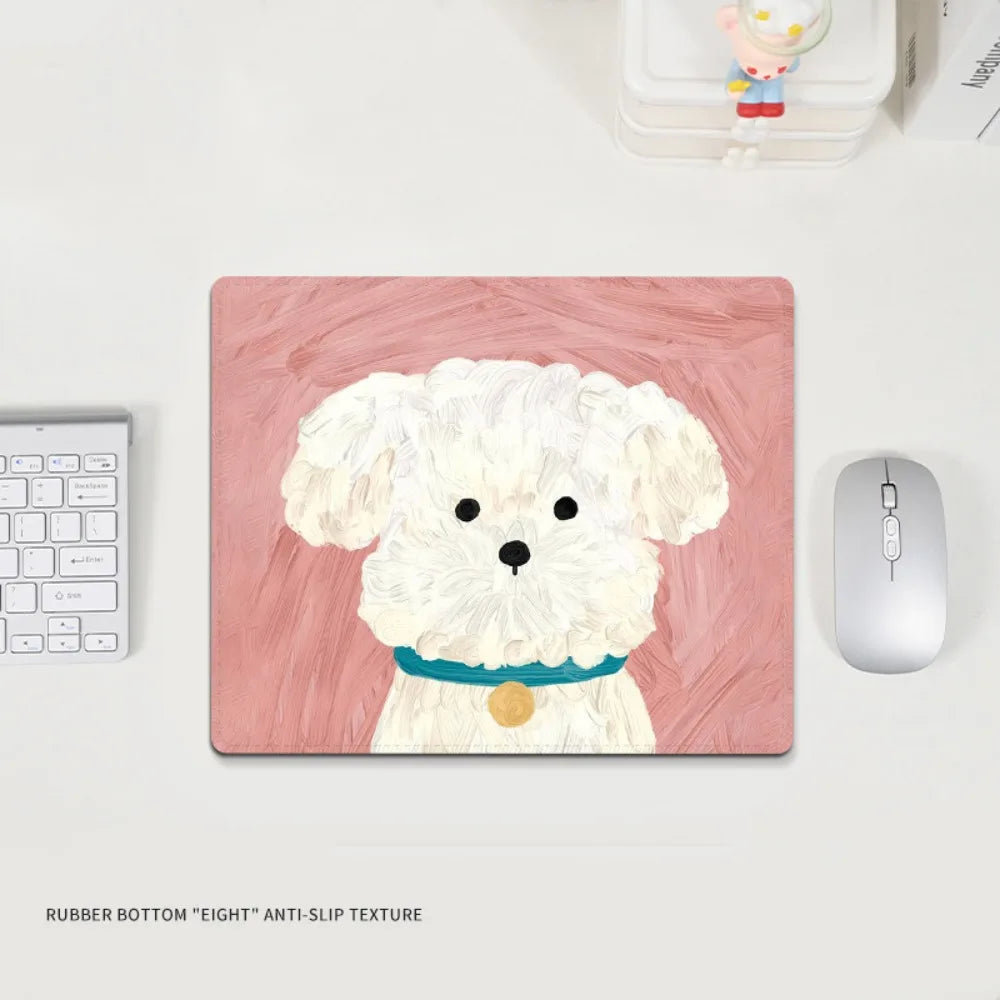 Mystery Paw Cartoon Dog Keyboard Mat - Fun Anti-Slip Desk Accessory