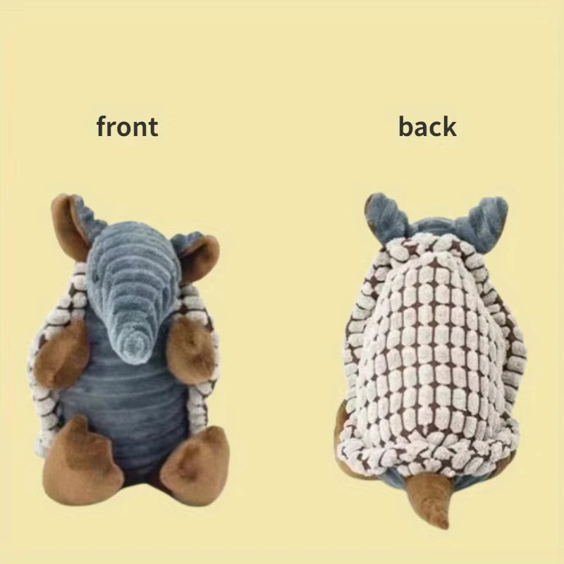Mystery Paw Pangolin Squeaky Plush Toy for Dogs & Cats