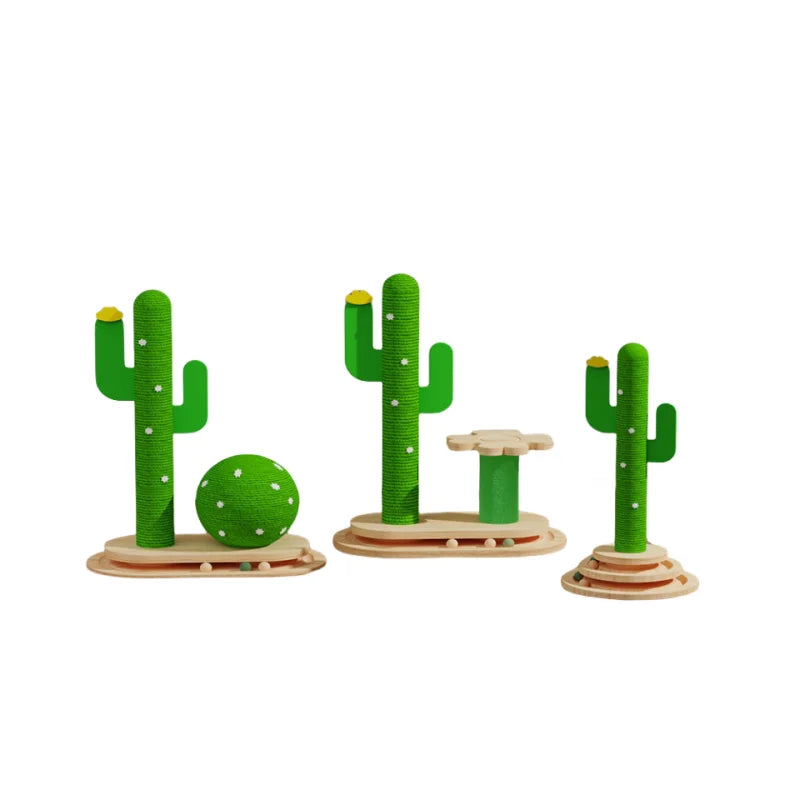 Cactus Ball Scratcher - Fun & Functional Cat Furniture