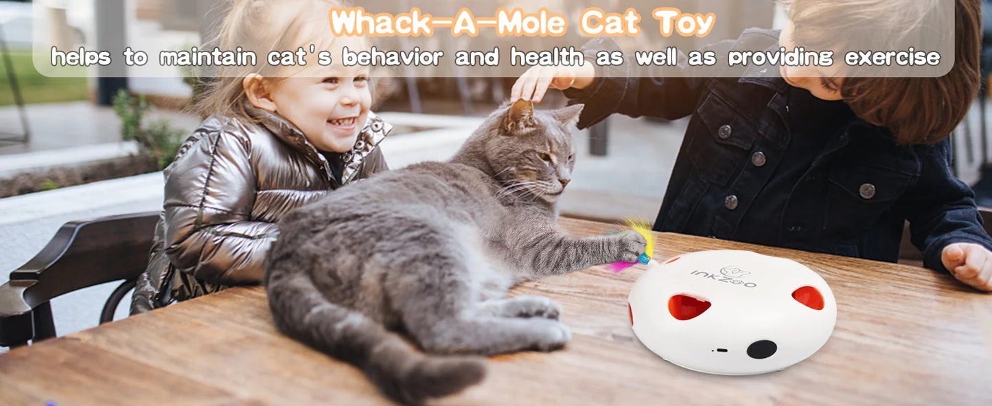 Mystery Paw Electric Interactive Feather Cat Toy - Endless Fun for Indoor Cats