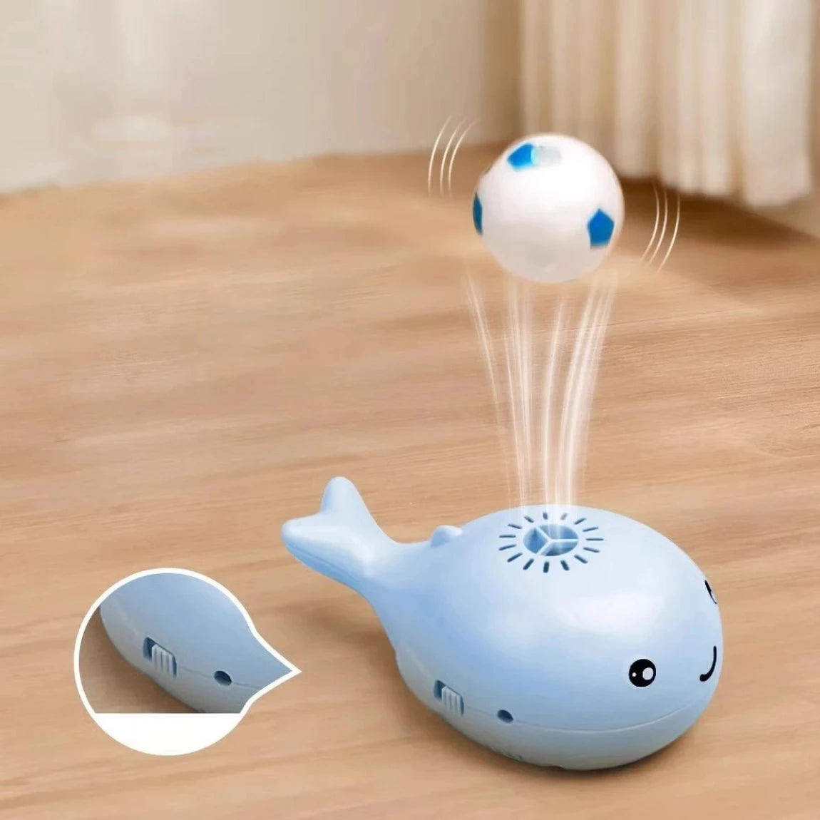 Electric Floating Whale Cat Toy - USB-Powered Fun!