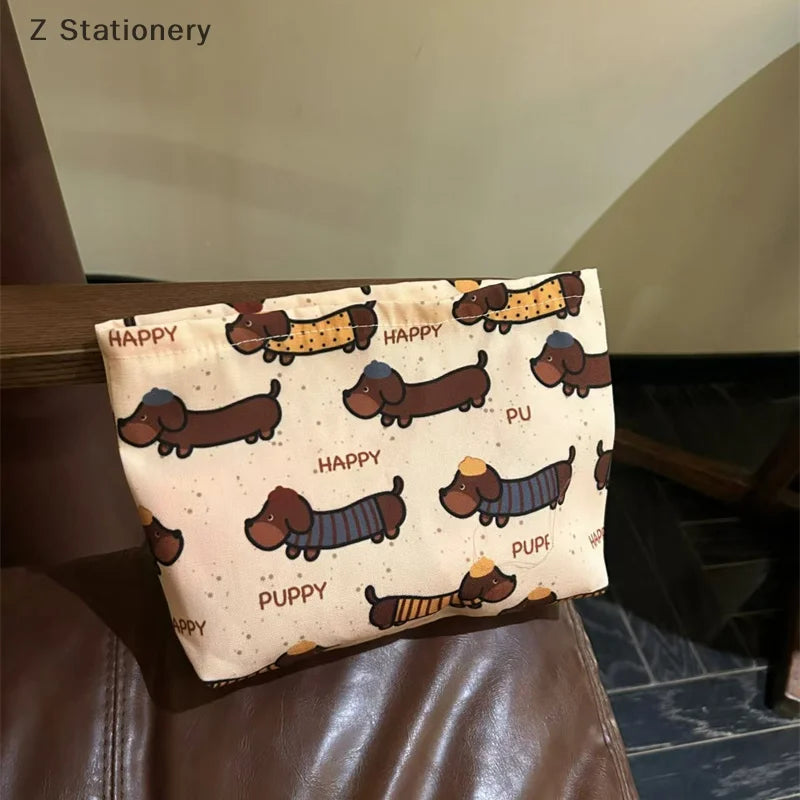 Adorable Dachshund Dog Coin Purse / Makeup Bag - Perfect for Pet Lovers!