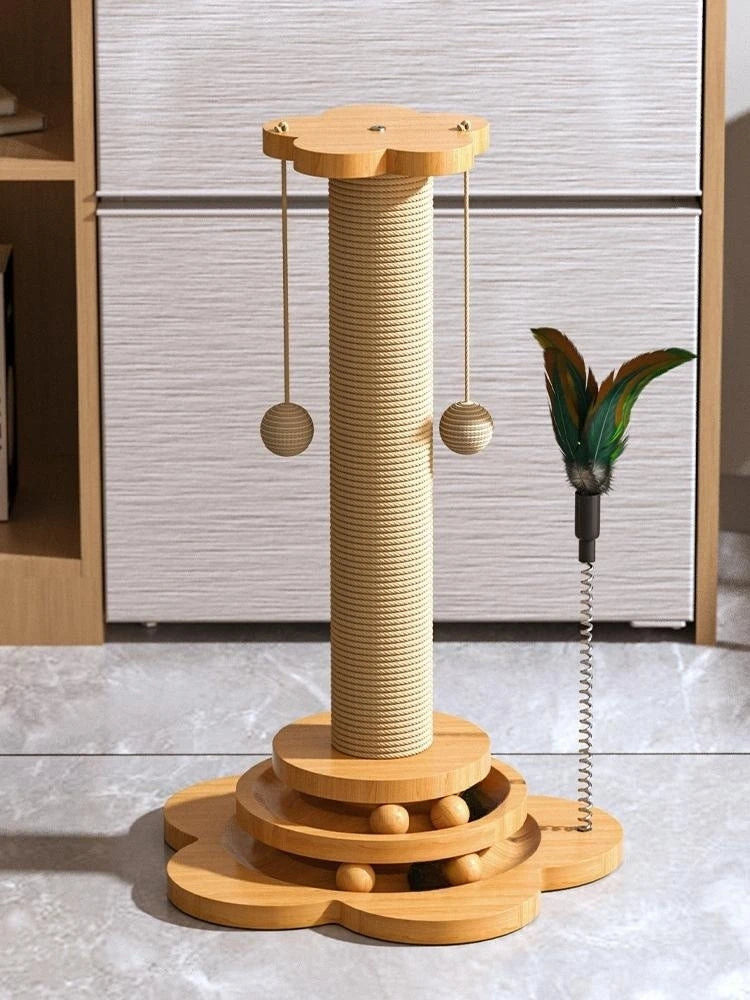 Mystery Paw Cat Turntable with Scratching Board & Toys