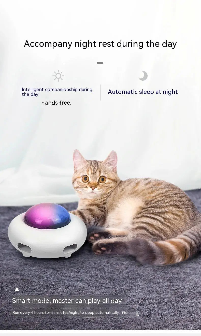 Mystery Paw UFO Cat Teaser - Interactive Feather Toy