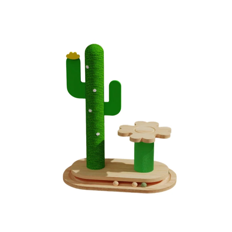 Cactus Ball Scratcher - Fun & Functional Cat Furniture
