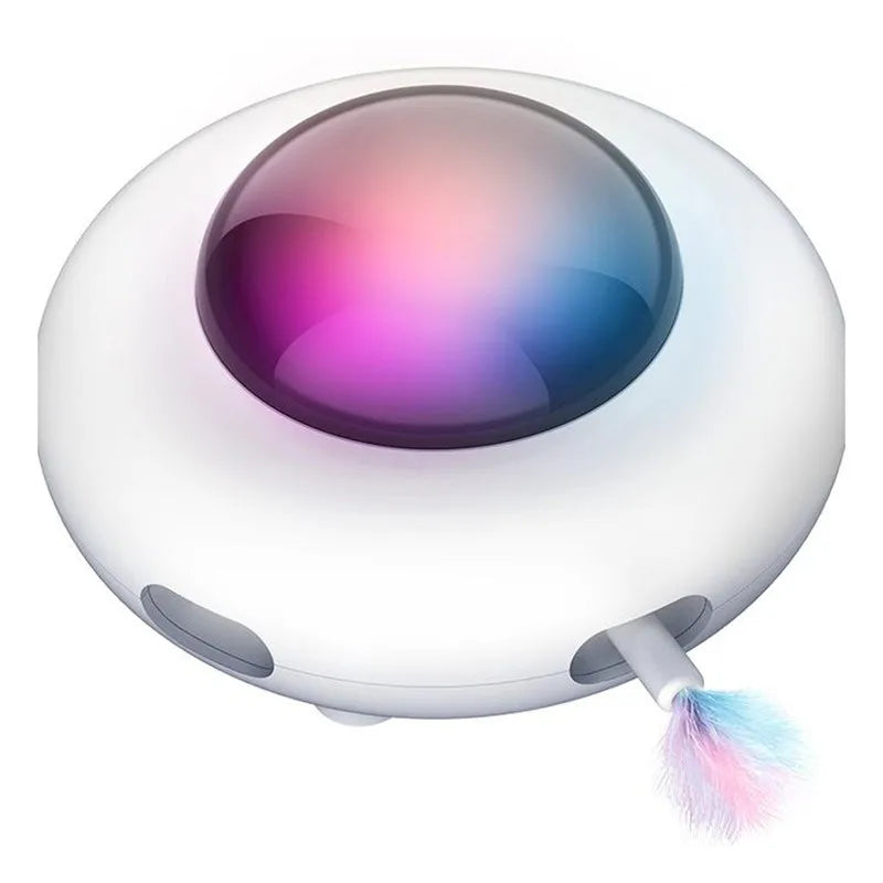 Mystery Paw UFO Cat Teaser - Interactive Feather Toy