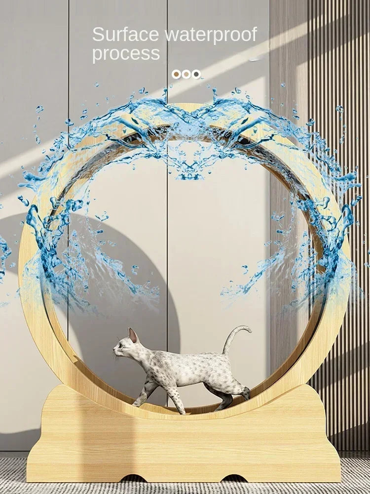 Eco-Friendly Cat Running Wheel - The Ultimate Exercise Equipment for Happy Cats
