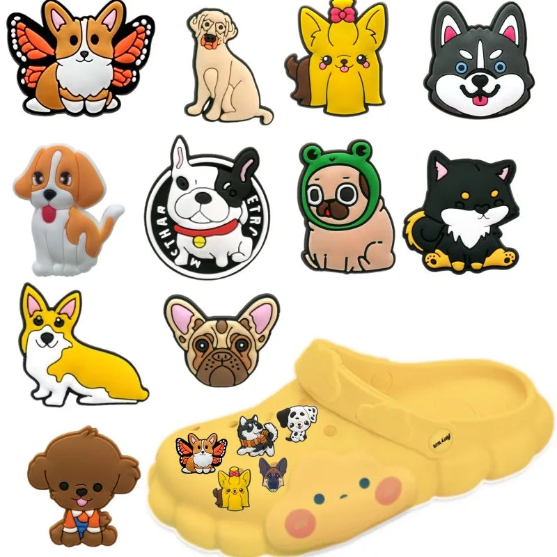 Charming Dog Shoe Charms for Labrador, Shepherd, and More!