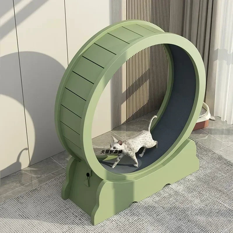 Eco-Friendly Cat Running Wheel - The Ultimate Exercise Equipment for Happy Cats