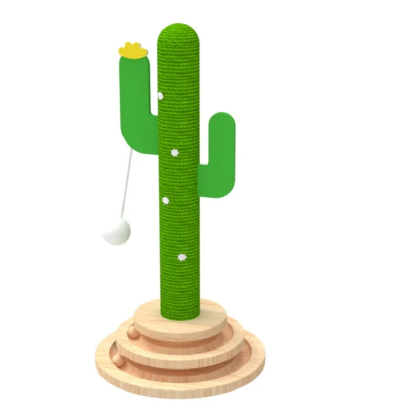 Cactus Ball Scratcher - Fun & Functional Cat Furniture