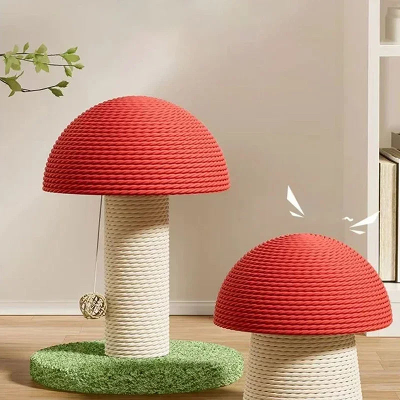 Mystery Paw Mushroom Cat Scratching Post - Whimsical Fun for Your Feline!