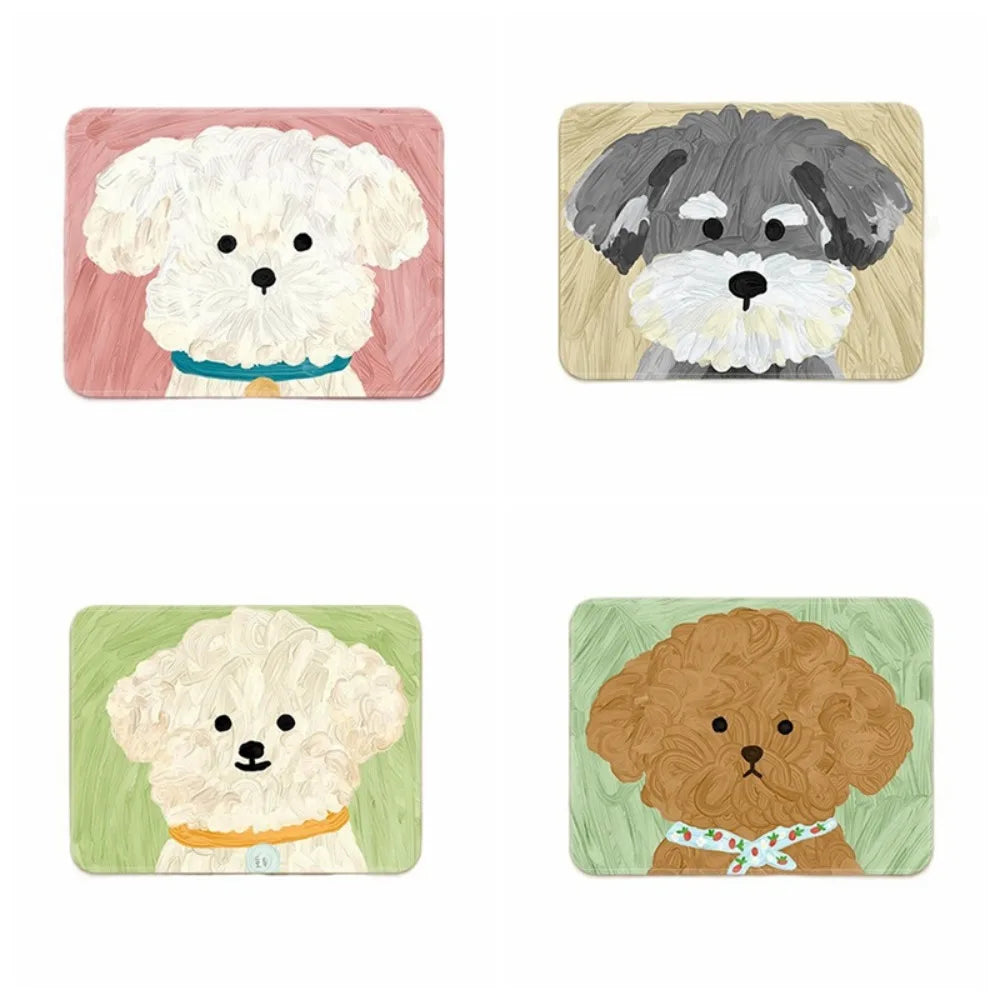 Mystery Paw Cartoon Dog Keyboard Mat - Fun Anti-Slip Desk Accessory