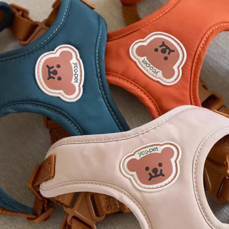 Kawaii Bear Harness & Leash Set for Cats & Small Dogs