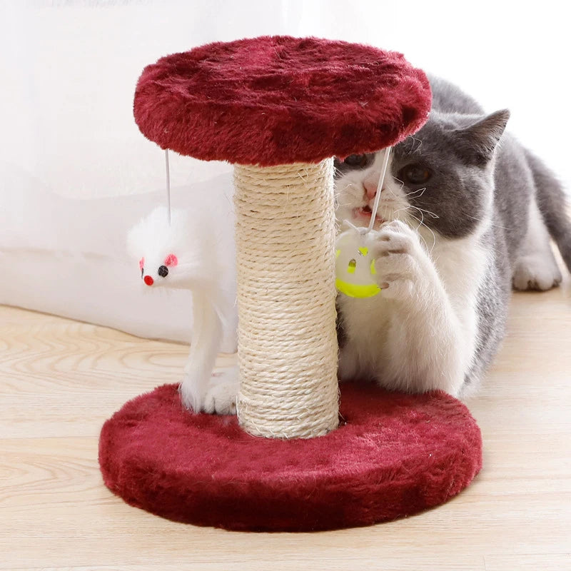 Mystery Paw Sisal Cat Scratcher & Interactive Play Post