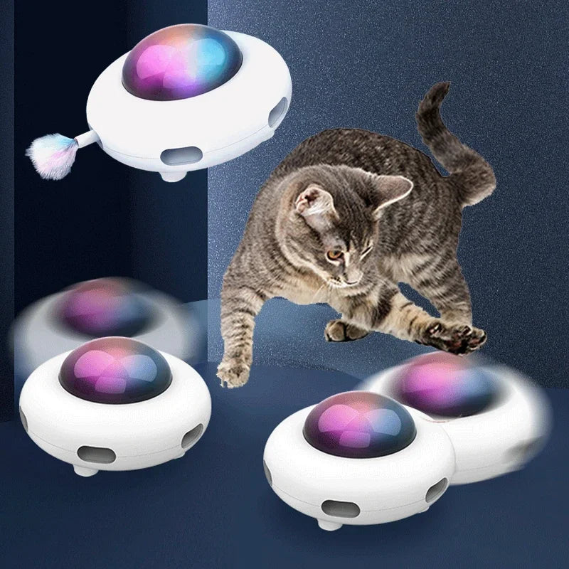 Mystery Paw UFO Cat Teaser - Interactive Feather Toy