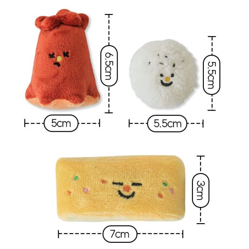 Korean Bento Style Squeaky Toy Set for Dogs - Mystery Paw