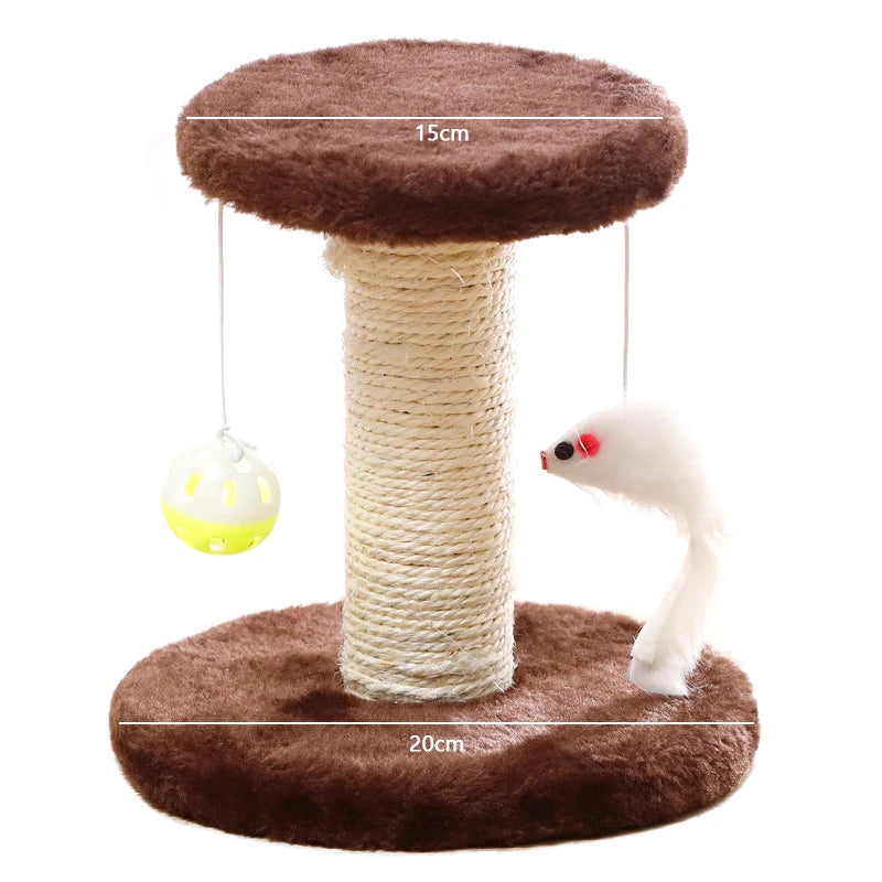Mystery Paw Sisal Cat Scratcher & Interactive Play Post