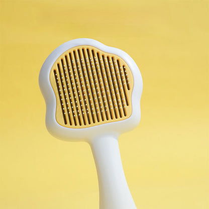 Mystery Paw's Easy-Clean Pet Grooming Brush - Perfect for Cats & Dogs