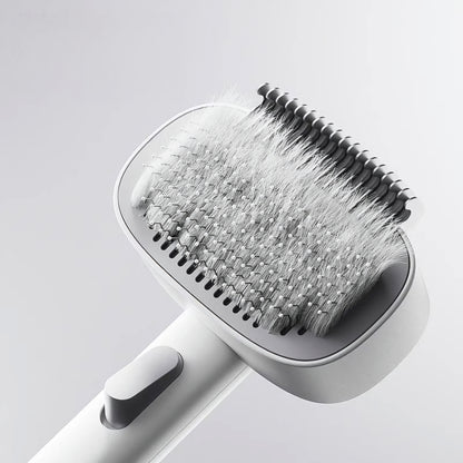 EasyClean Fur Brush - Self-Cleaning Pet Grooming Tool for Cats & Dogs