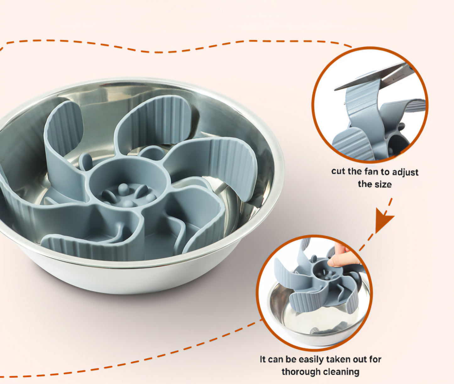 Mystery Paw Universal Slow Feeder Bowl Insert