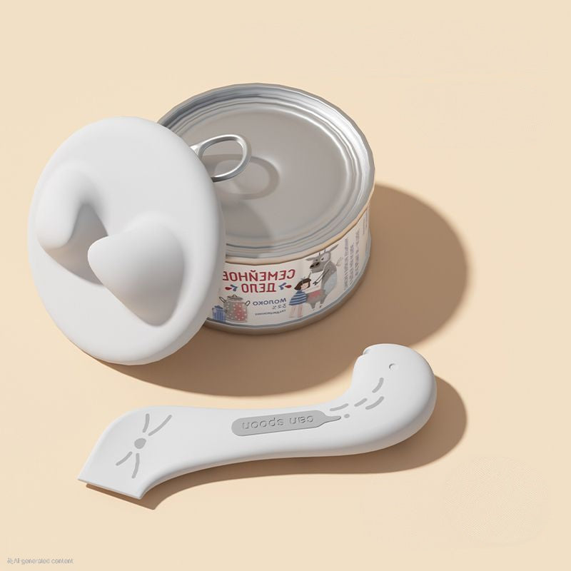 Nail-Safe Cat Can Opener & Airtight Seal Cover Set