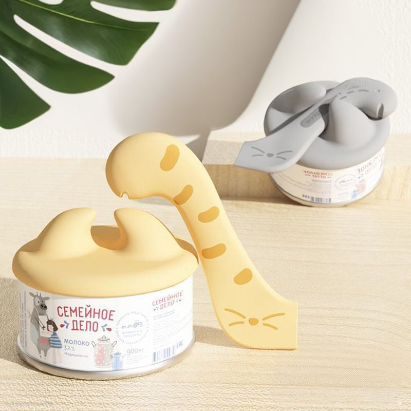 Nail-Safe Cat Can Opener & Airtight Seal Cover Set
