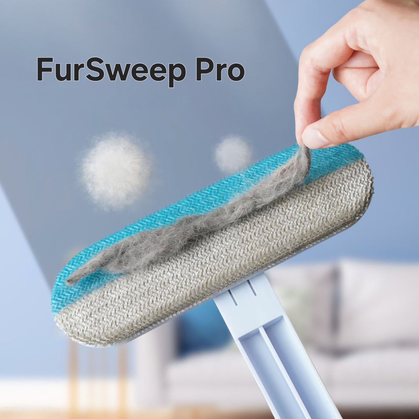 FurSweep Pro: Eco-Friendly Pet Hair Removal Brush for Tidy Homes