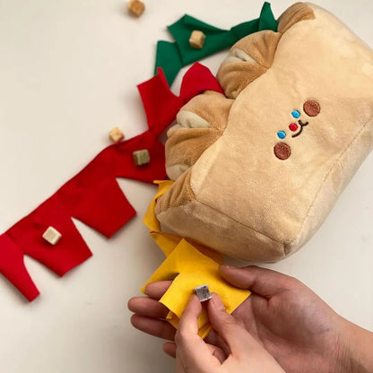 Mystery Paw Interactive Bread Toast Dog Chew Toy