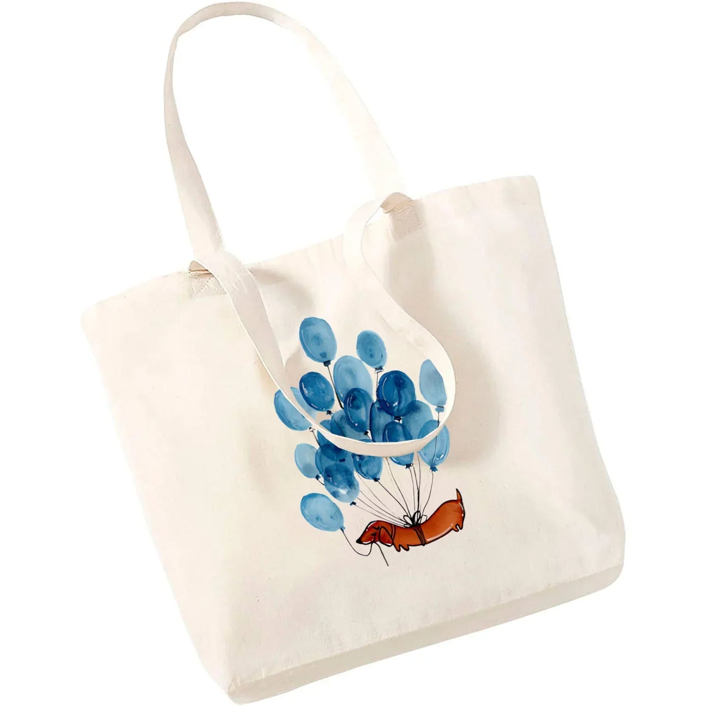 Cute Dachshund Canvas Tote Bag - Perfect for Dog Lovers!