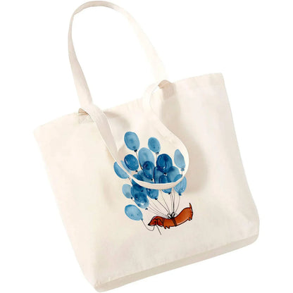 Cute Dachshund Canvas Tote Bag - Perfect for Dog Lovers!