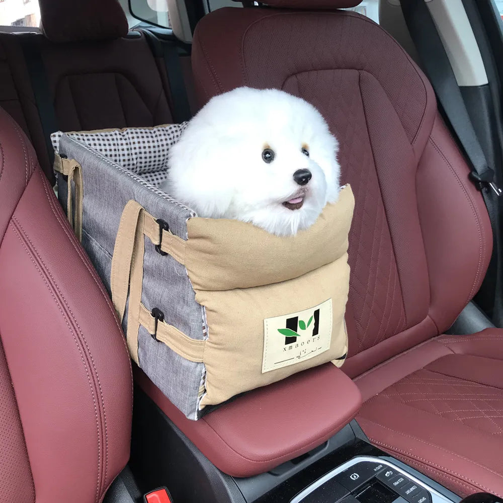 Mystery Paw Portable Pet Car Seat & Carrier - Safe Travels for Small Dogs & Cats