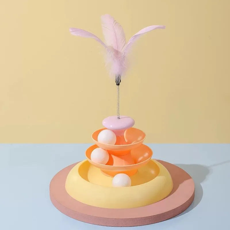 Mystery Paw Cat Turntable Teaser & Tunnel Toy
