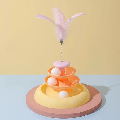 Mystery Paw Cat Turntable Teaser & Tunnel Toy